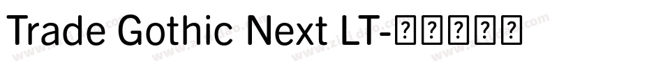 Trade Gothic Next LT字体转换